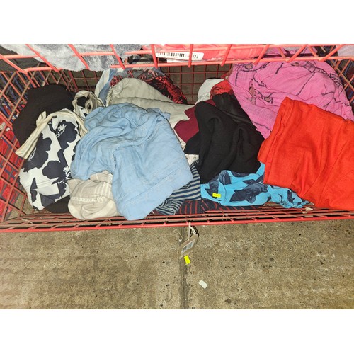 2901 - A quantity of various clothes, please see pictures or view for more details, contents of 1 basket, b... 