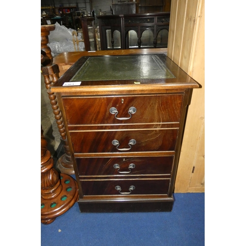 3361 - A reproduction mahogany two drawer filing cabinet