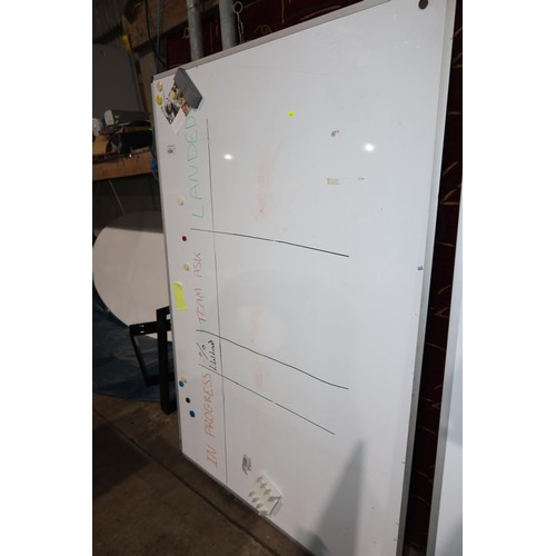 1282 - 1 x Nobo dry wipe board approx 120 x 180cm