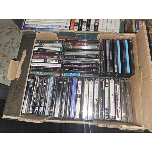 2721 - A quantity of various audio cassettes, including albums and audio books, contents of 1 shelf