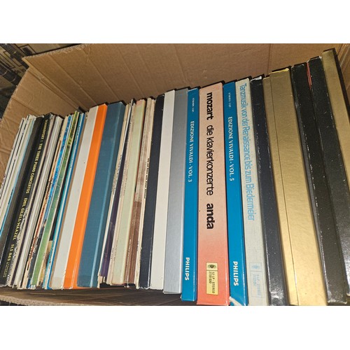 2606 - A box containing a quantity of records