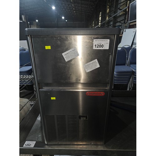 1200 - A commercial stainless steel ice making machine by Angelo Po 240v - trade