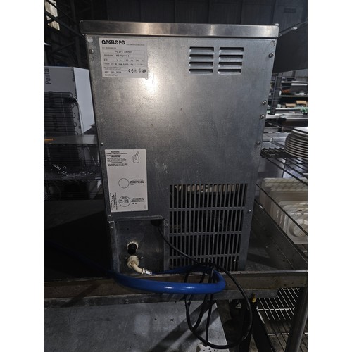 1200 - A commercial stainless steel ice making machine by Angelo Po 240v - trade