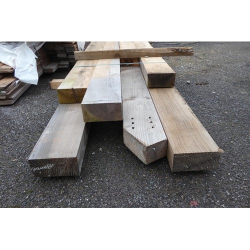 6248 - A quantity of timber comprising of 20 x 10cm, lengths vary up to approx 420cm L - bottom stack