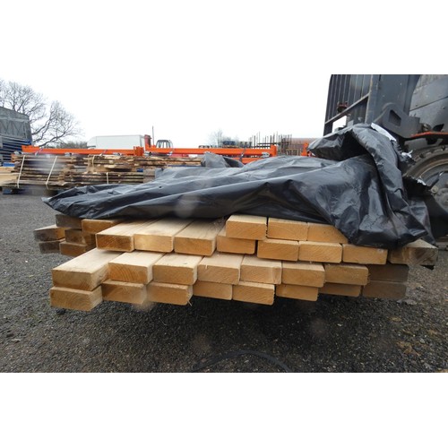 6250 - A quantity of various timber comprising of 9.5cm x 4cm, lengths vary up to approx 300cm L - Middle s... 