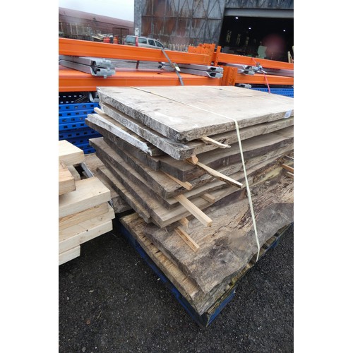 6255 - A quantity of various timber slabs (Ash), mostly measuring approx  124cm L x 70cm W x 3.5cm H