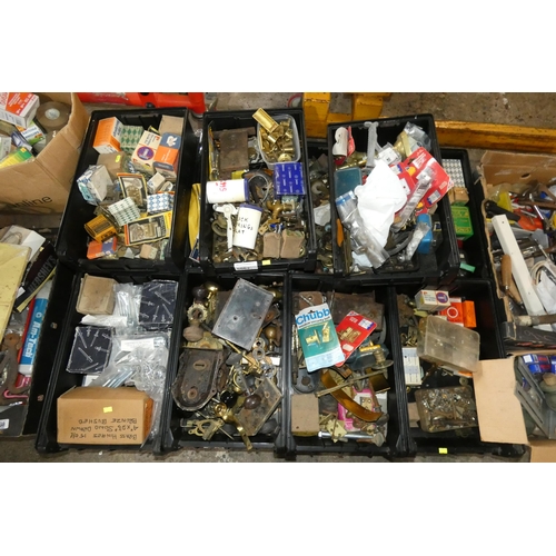 5062 - 1 pallet containing a quantity of various items including vintage door furniture, screws etc. Not pr... 