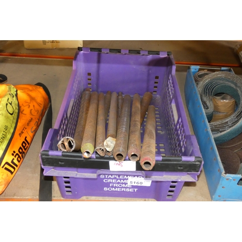 5160 - A quantity of various internal pipe bending springs. Please note that the plastic crate is not inclu... 