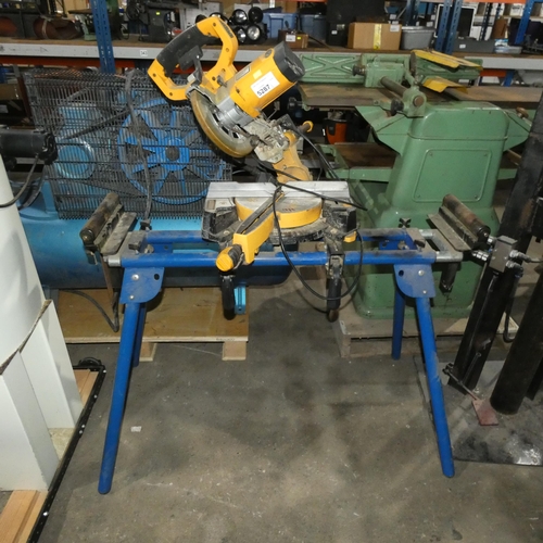 1 x JCB sliding mitre saw 240v supplied with a stand