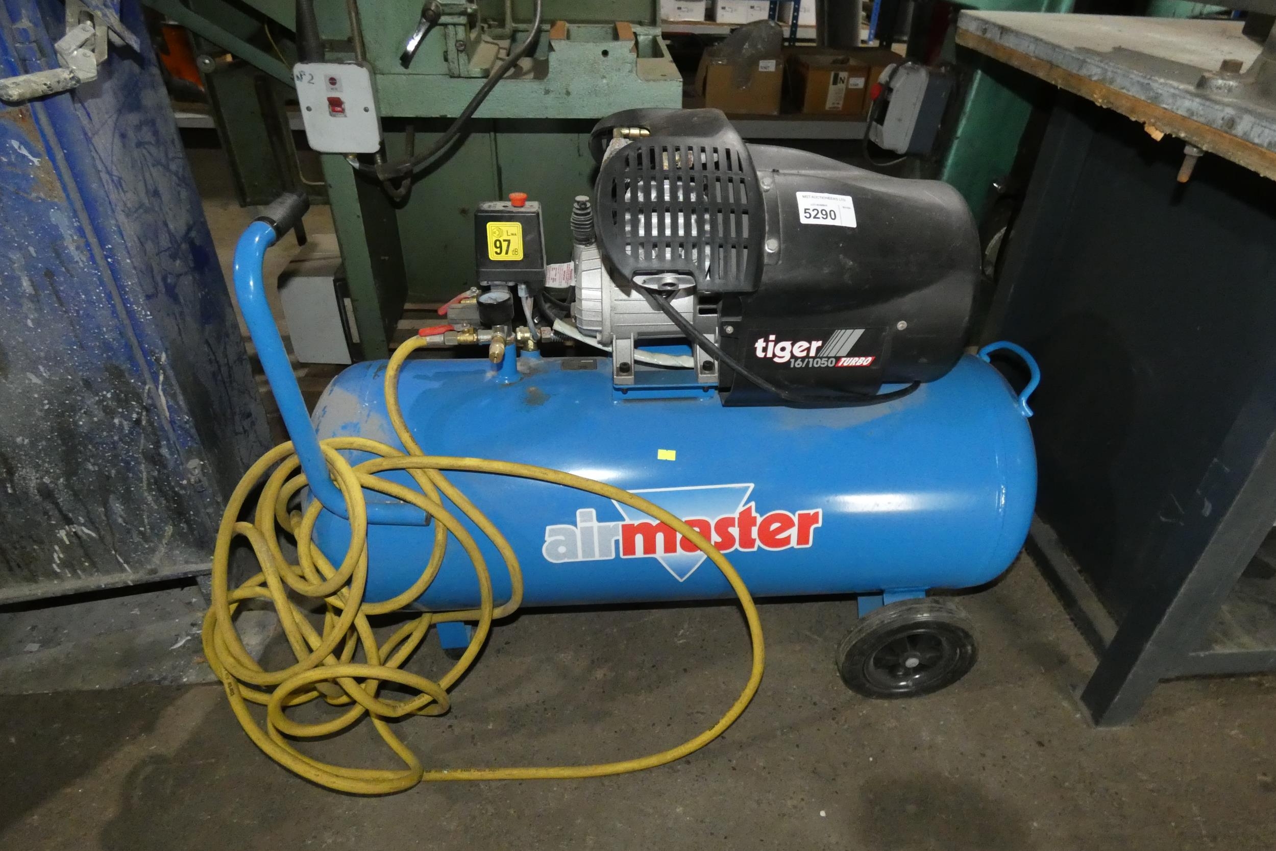1 x Airmaster compressor type Tiger 16/1050 Turbo 240v