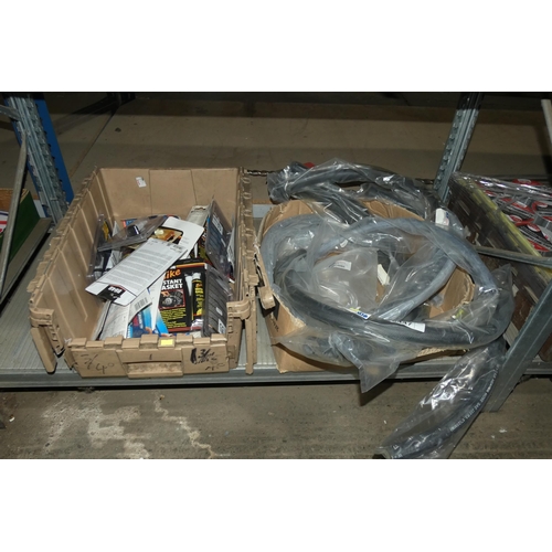 5447 - A quantity of various items including hoses, instant gasket etc. Contents of 1 shelf