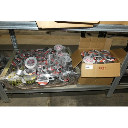 5450 - A quantity of aluminum foil tape. Contents of 1 shelf