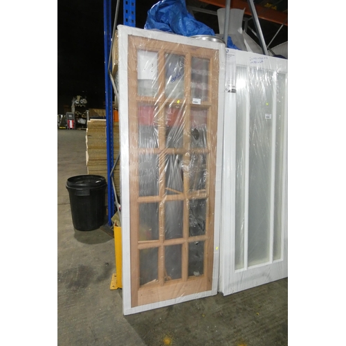 5568 - 1 x LPD wooden door approx 1981 x 762mm - No glass panes are included