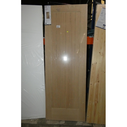 5585 - 1 x XL Joinery unfinished Oak Suffolk Essential door approx 2040 x 726mm