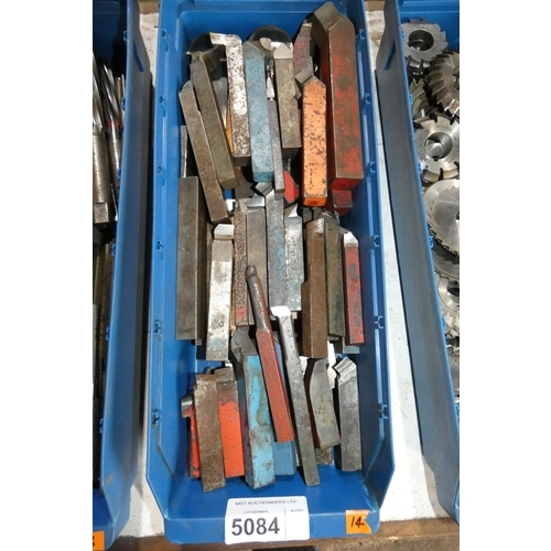 5084 - 1 box containing a quantity of various turning tools