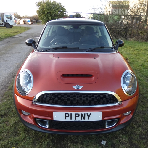 1 - Mini Cooper S hatchback 3 dr 1.6 Manual Euro 5 (s/s) 184PS, Orange, Reg No P1 PNY (private plate), 1... 