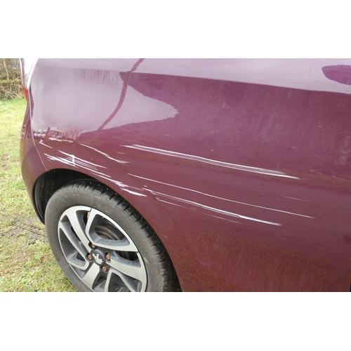 3 - Peugeot 108  Allure 1.2VTI 3 dr hatchback, mauve/Purple, Reg: WH15 FPG, 1st reg : 10/08/2015, 5 spee... 