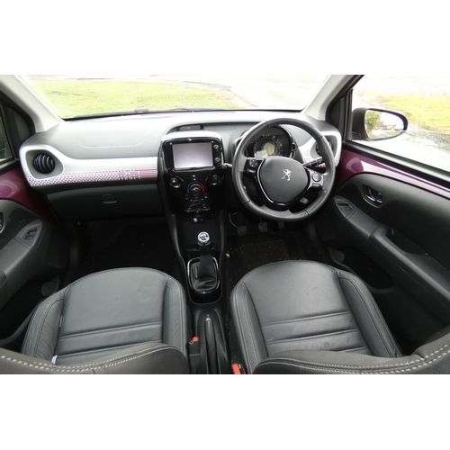 3 - Peugeot 108  Allure 1.2VTI 3 dr hatchback, mauve/Purple, Reg: WH15 FPG, 1st reg : 10/08/2015, 5 spee... 