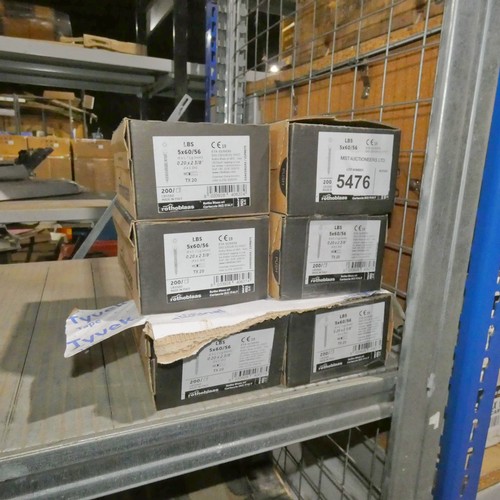 5476 - 6 x boxes of Rothoblaas LBS 5 x 60 / 56 screws (approx 200 screws per box)