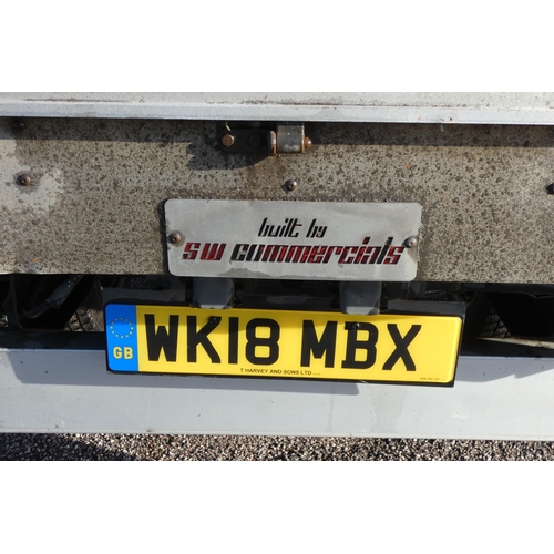 10 - Isuzu Forward N75 190, Flat bed Drop side truck, White, Re WK18 MBX, 1st Reg. 04/06/2018, manual Die... 