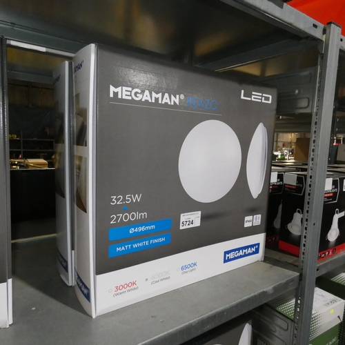 5724 - 2 x Megaman Renzo LED lights