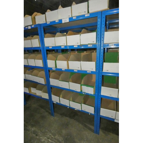 5610 - 2 x bays of blue metal boltless stores type racking each bay approx 90 x 45 x 179cm high (can be vie... 