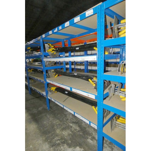 5673 - 1 x bay of blue metal boltless stores type racking approx 150 x 60 x 178cm high