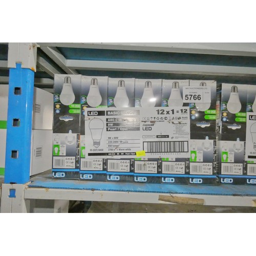 5766 - 12 x LED light bulbs type A60 GLS ES 9w