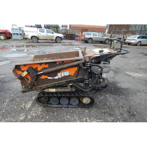 5853 - 1 x TCP tracked high tipping wheel barrow model HT-500, SWL 750kg, YOM 2001/4? (hard to read) powere... 