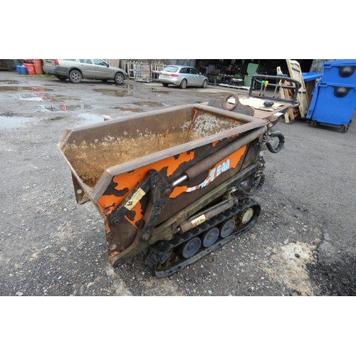 5853 - 1 x TCP tracked high tipping wheel barrow model HT-500, SWL 750kg, YOM 2001/4? (hard to read) powere... 