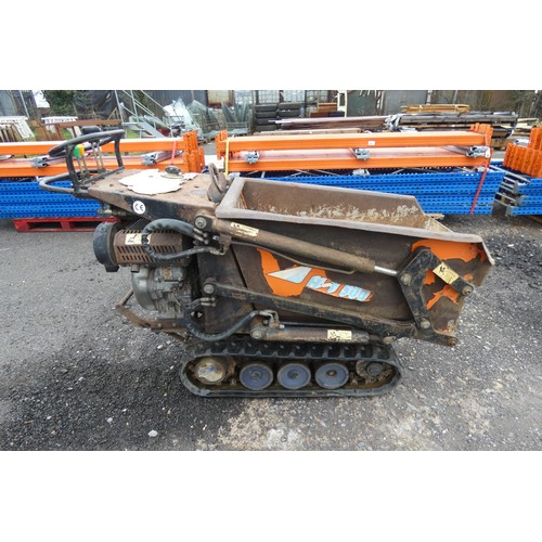 5853 - 1 x TCP tracked high tipping wheel barrow model HT-500, SWL 750kg, YOM 2001/4? (hard to read) powere... 