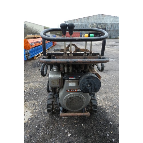 5853 - 1 x TCP tracked high tipping wheel barrow model HT-500, SWL 750kg, YOM 2001/4? (hard to read) powere... 