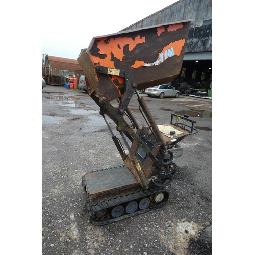 5853 - 1 x TCP tracked high tipping wheel barrow model HT-500, SWL 750kg, YOM 2001/4? (hard to read) powere... 