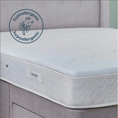 60 - 1 x Silentnight Impress 5cm memory foam mattress topper - double size (4ft 6inch)