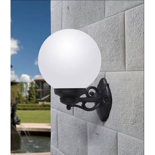 83 - 2 x Danielian black / white outdoor wall lanterns RRP £29 each