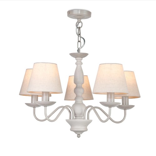 90 - 1 x Avon 5-light shaded chandelier RRP £136