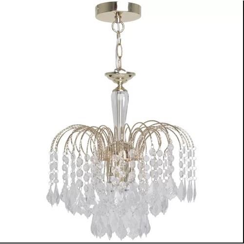 109 - 1 x Cauthen 3-light crystal chandelier RRP £70