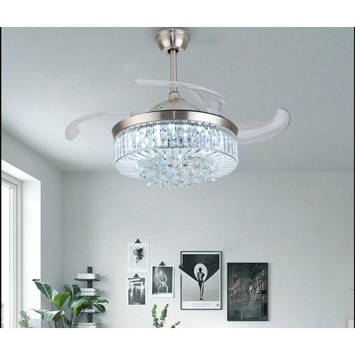 131 - 1 x Dickman 107cm ceiling fan with LED lights RRP £346