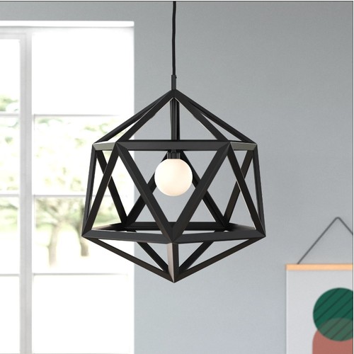 150 - 1 x Ajoku 1-light geometric pendant light RRP £55