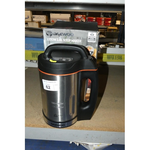 62 - 1 x Daewoo 1000w 1.6L soup maker