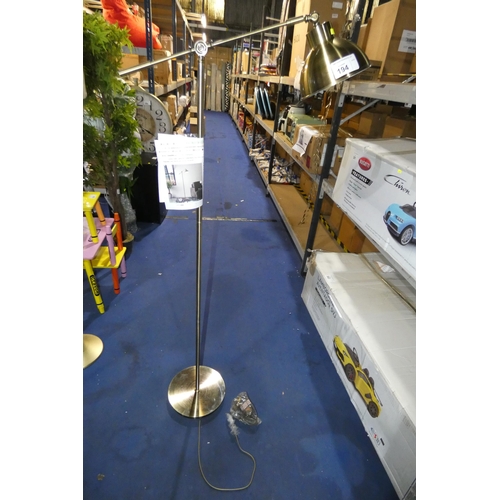 194 - 1 x Cogswell 163cm industrial style adjustable reading floor standing lamp RRP £85