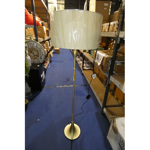 195 - 1 x Goodloe metal floor standing lamp with shade