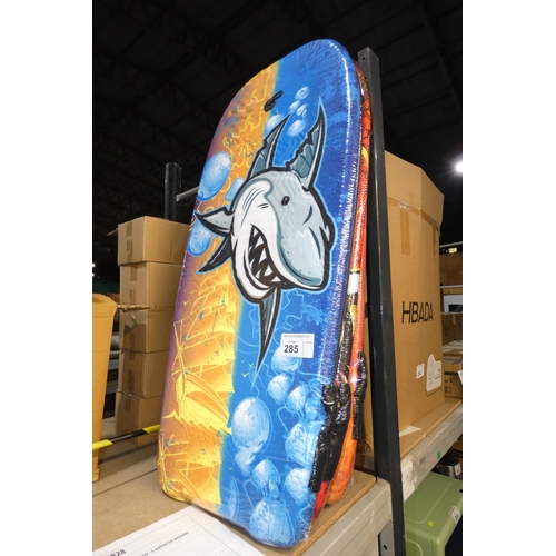 285 - 3 x Nalu EPS surfing body boards - various designs