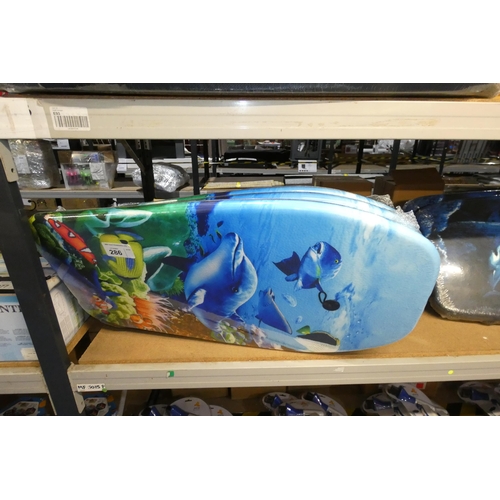 286 - 3 x Nalu EPS surfing body boards - dolphin design