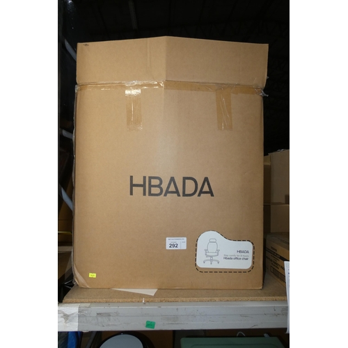 292 - 1 x HBADA office swivel chair - Boxed and requires assembly