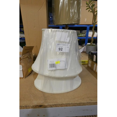 92 - 2 x Celia 12 inch lamp shades