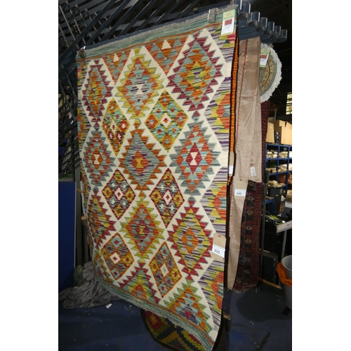 335 - A Chobi Kilim rug approx 150 x 100cm