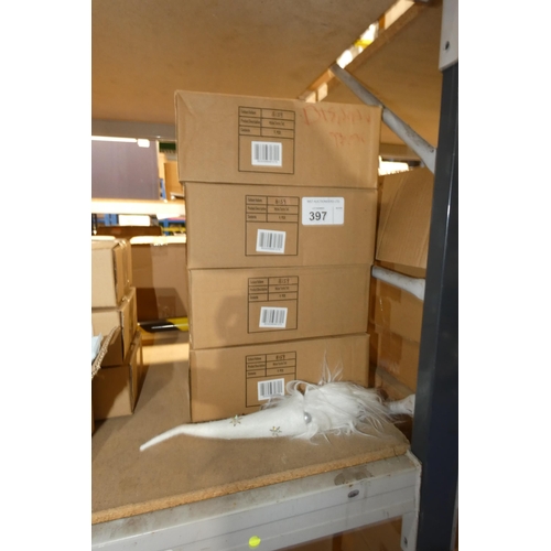 397 - 4 boxes each containing 6 x Shoeless Joe white Tomte tall figures