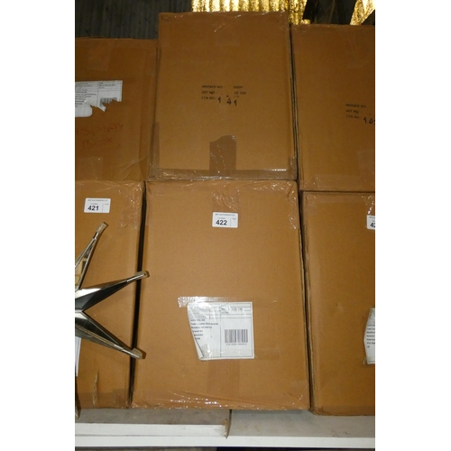 422 - 2 boxes each containing 4 x Shoeless Joe medium mirror glass stars