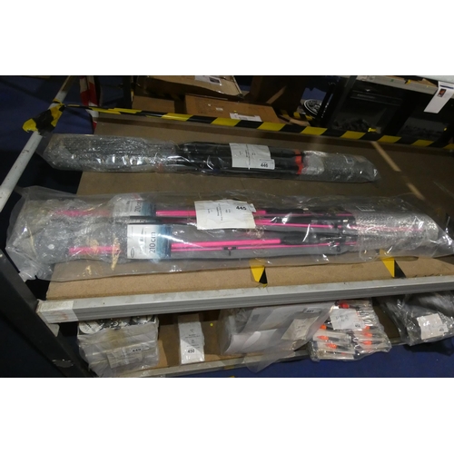 445 - Eight Fladen Pink Festival Rods 210cm, As New (12-8470P).